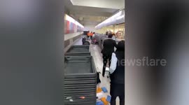 Angry passenger attacks check-in staff at Mexican airport 'after missing her flight'