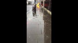 Car on fire Kings Road, small explosion