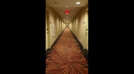 This hotel is 'definitely' haunted - and its corridor is straight out of Kubrick's 'The Shining'!