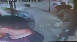 Woman causes chaos on bus after setting off fire extinguisher by mistake