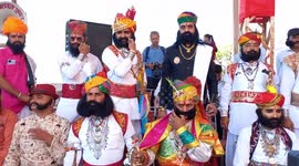 Moustache competition: Indian men show off their long and cool hair