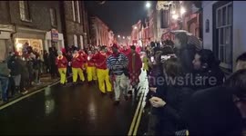 Lewes Bonfire now in full flow,  processions have started though the  town