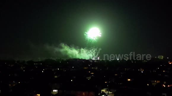 UK drone pilot captures stunning fireworks display in Harrogate