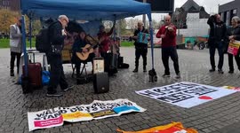 What has caused the refugees to flee their country? London, UK?