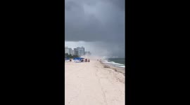 Florida residents witness waterspout