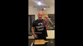 Get this guy on 'I'm a Celeb': TikToker drinks blood cocktail