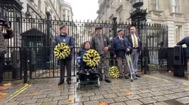Nuclear test veterans march to MOD