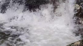 Relaxing waterfall in Shenandoah National Park in Virginia