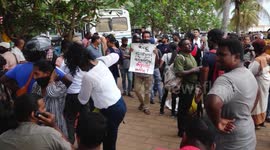 Protesters and police clash in Colombo, Sri Lanka in demonstration for previously killed protesters