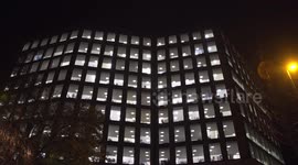 Nottingham locals angered by HMRC building 'lit up like Christmas tree'