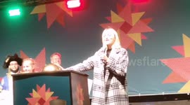 TV and radio presenter Fearne Cotton switches on Marylebone Christmas lights