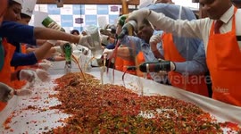 Christmas cake event sees 500 kilograms of ingredients mixed