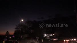 Head-on car collision in Walnutport, PA, USA