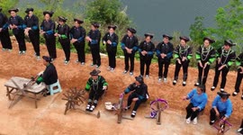 Traditional Folk Handicraft Art of Weaving In Baise, China