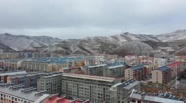 Chongli Town After The First Snowfall In China