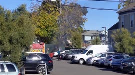 Fire in dumpster Alameda CA