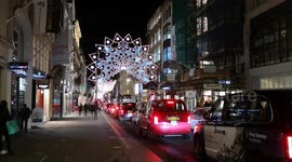 Bond Street Christmas lights sparkle in London