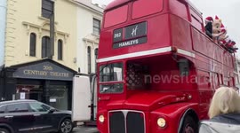 Hamleys bus rides through London bringing Christmas joy