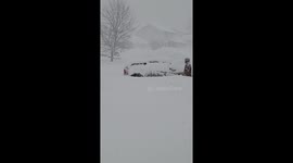 Watch as emergency crews desperately try to reach a woman in labor during Lake-Effect snow storm in New York State