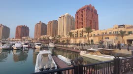 Playground of the super rich, the Qatar Pearl.