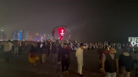 Fans relaxing on the eve of the World Cup in Qatar.