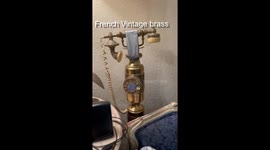 French style vintage phone brass. Rare!!!! About 40 inches tall.