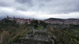 Sorvolo in drone, sul paese delle campane, Agnone in molise.