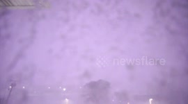 Thundersnow as historic snowstorm hits Buffalo, New York