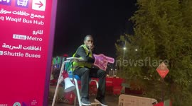 Metro man! World Cup volunteer becomes unlikely hit with his directions to the train