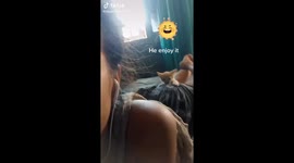 This Kitten playing excitedly on my bottom while I am laying down on my stomach after some catnip