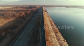 Chinese Merganser Ducks At The Huiliu River Reservoir In Zhangjiakou, China
