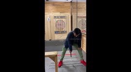 Ace throwing with a different way went well but not accurate