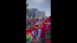 Welsh Fans Gather Before the Iran Game