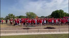 Welsh Fans Gather Before the Iran Game