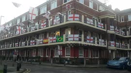 Come on England! London estate shows its support to Three Lions ahead of USA clash
