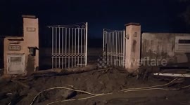 Rescuers at work after the violent flood that hit Casamicciola on the island of Ischia.