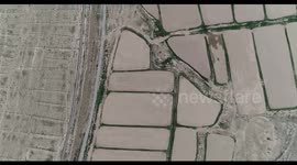 The Entrance of The Shandan Ming Great Wall in Zhangye, China