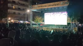 Watching World Cup in conflict-torn Syria: Giant screen in Damascus
