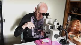 Artist carves WORLD'S SMALLEST nativity scene inside the eye of a needle and it's worth at least £20,000