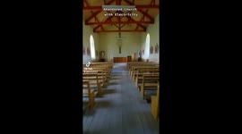 This abandoned church in rural Ireland still has working electricity