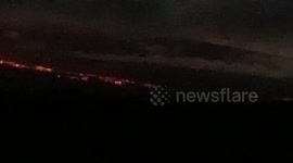 Mauna Loa lava flow volcano Big Island hawaii