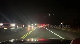 Traffic to Mauna Loa active volcano hawaii big island | thousands of cars heading to see the lava flow