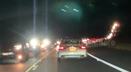Traffic to Mauna Loa active volcano hawaii big island | thousands of cars heading to see the lava flow