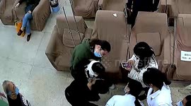 Chinese doctor performs Heimlich manoeuvre to save boy choking on food