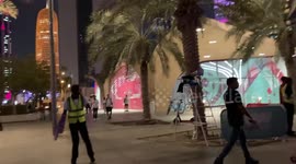 Fans roaming around the city on day 11 of FIFA WC in Doha, Qatar