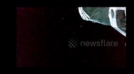 Una flota de ovnis pasan en por delante de la ISS