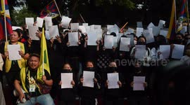 Tibetans in India protest in solidarity with China COVID unrest