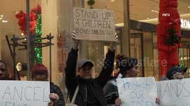 Protest Against Balenciaga held outside Manhattan’s Nordstrom Location