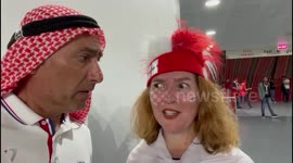 These England fans inside Qatar's Al-Bayt Stadium are surprised by Rashford omission