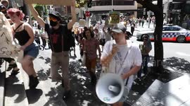 Rally in support of jailed climate activist Violet Coco in Sydney, Australia
